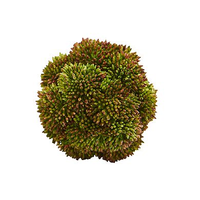 nearly natural 4 In. Sedum Succulent Artificial Spheres (Set of 6)
