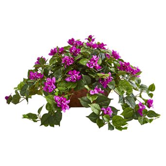 nearly natural Bougainvillea Artificial Plant in Basket