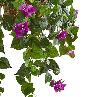 nearly natural Bougainvillea Artificial Plant in Basket