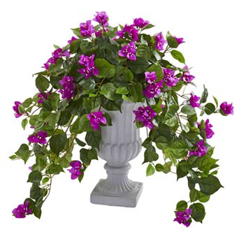 nearly natural Bougainvillea Artificial Plant in Decorative Urn