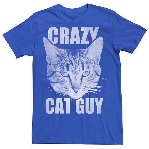 Men's Crazy Cat Guy Graphic Tee