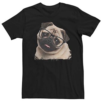 Men's Pug Nerd Graphic Tee