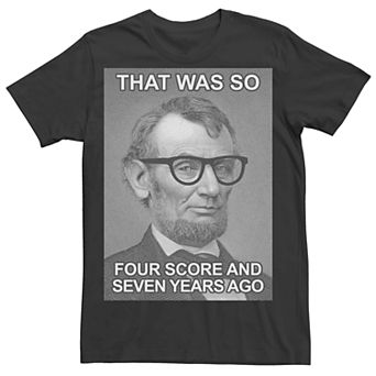 Men's Hipster Abe Lincoln Graphic Tee