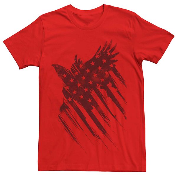 Mens Patriot Eagle Flag Fill Graphic Tee