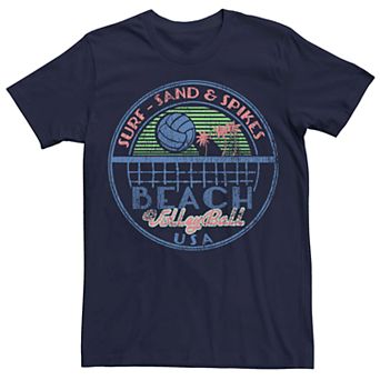 Men's Beach Volleyball USA Vintage Logo Graphic Tee