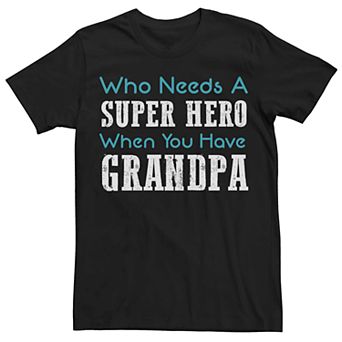 Men's Super Hero Grandpa Graphic Tee