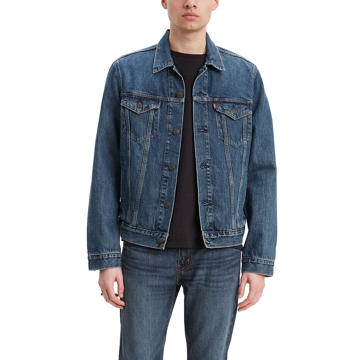 levi's distressed trucker jacket