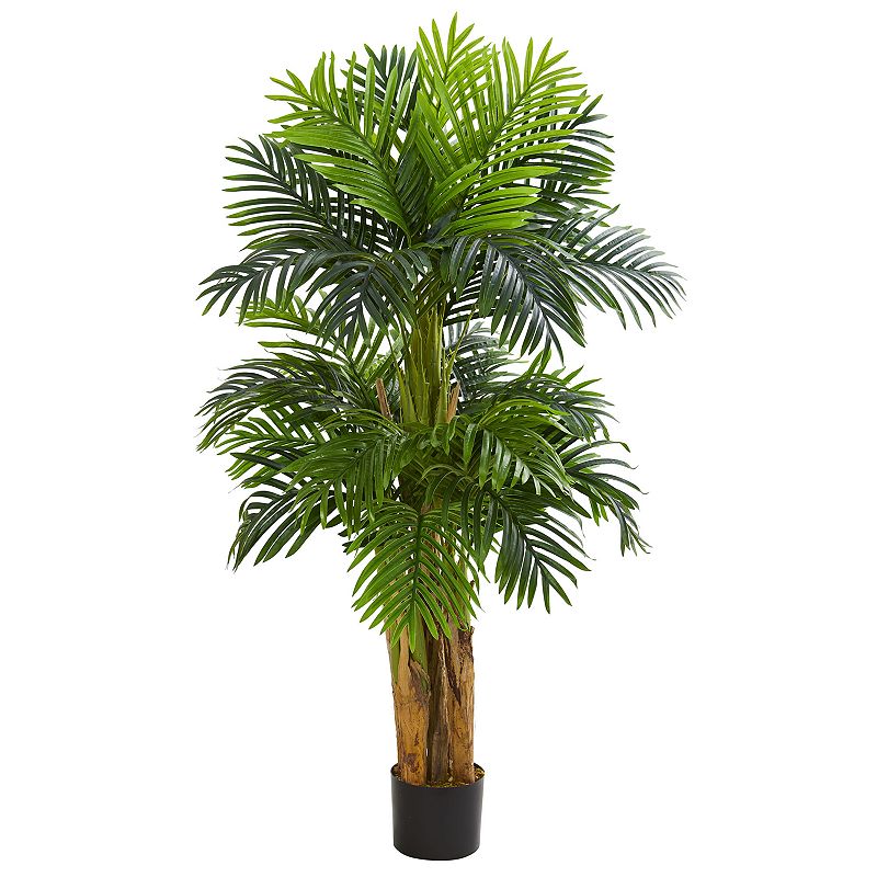 77273596 nearly natural 5 Ft. Triple Areca Palm Artificial  sku 77273596