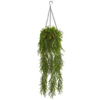 nearly natural 3-Ft. Willow Artificial Plant Hanging Basket