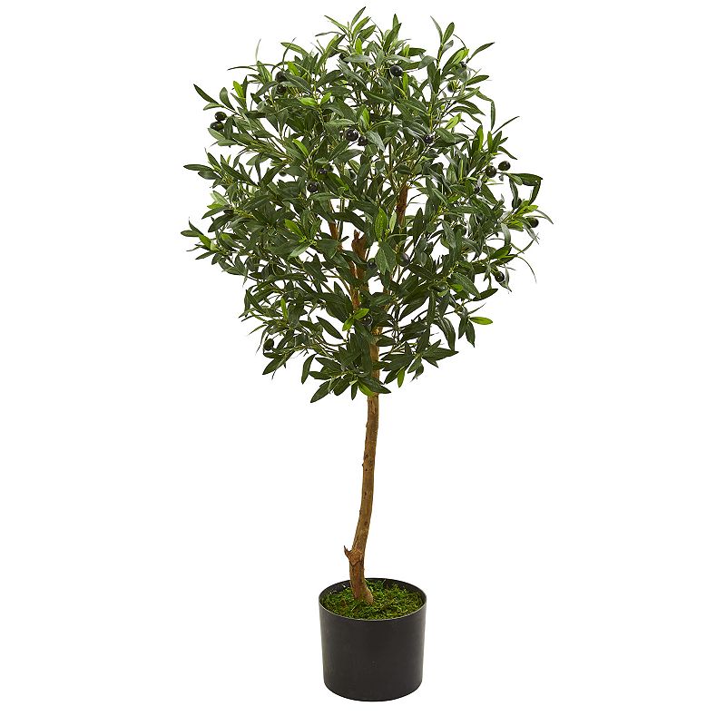 nearly natural 3.5 Ft. Round Olive Artificial Tree, Green