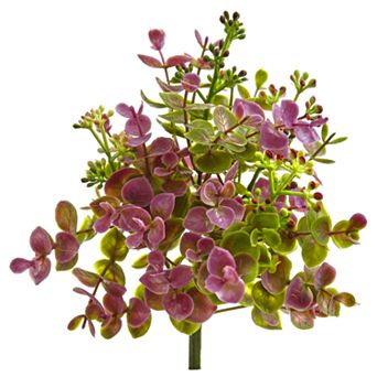 nearly natural 8 in Eucalyptus and Sedum Artificial Plant (Set of 12)