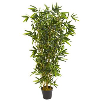 nearly natural 57 in Bamboo Artificial Tree (Real Touch) UV Resistant (Indoor/Outdoor)