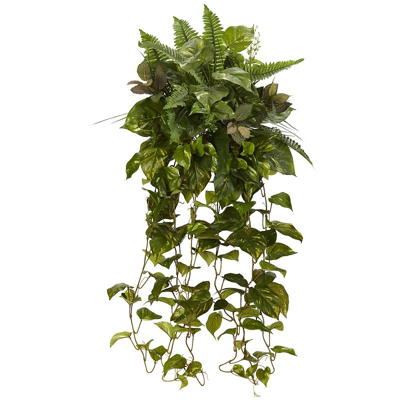 nearly natural Mixed Greens Hanging Artificial Plant (Set of 2)