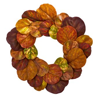 nearly natural Fiddle Leaf Artificial Wreath
