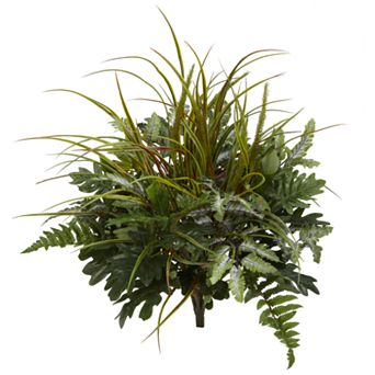 nearly natural 28 in Mix Greens Artificial Plant (Set of 2)