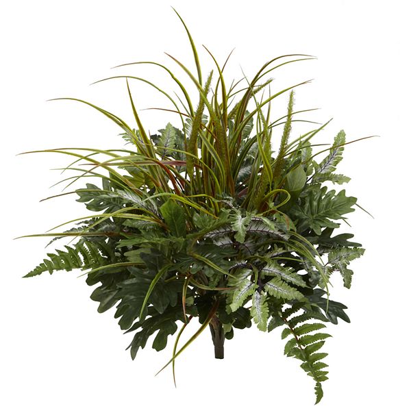 nearly natural 28 In. Mix Greens Artificial Plant (Set of 2)