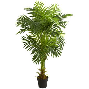 nearly natural Double Stalk Hawaii Palm Artificial Tree