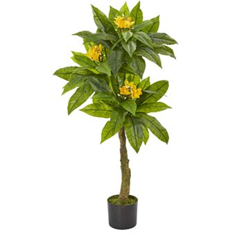 nearly natural 4-Ft. Plumeria Artificial Tree UV Resistant (Indoor/Outdoor)
