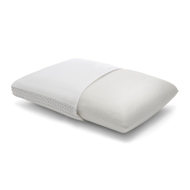 Sealy Essentials Memory Foam Bed Pillow, White, Standard