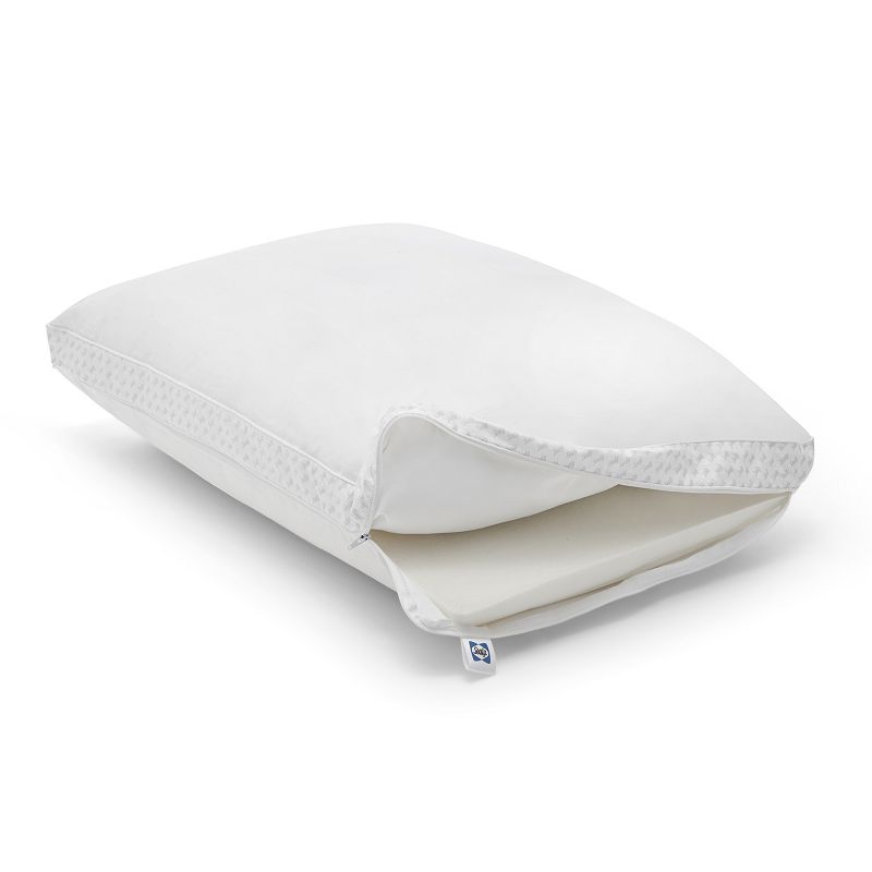 Sealy Down Alternative & Memory Foam Pillow, White, Standard