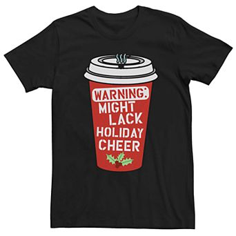 Men's Christmas Cup No Cheer Tee Shirt