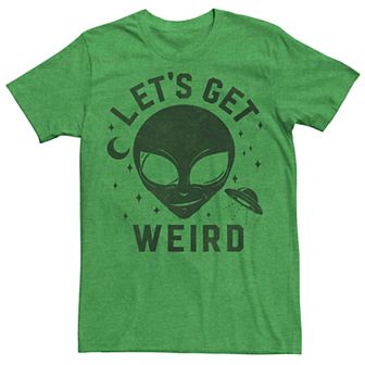 Men's Lets Get Weird Alien Tee