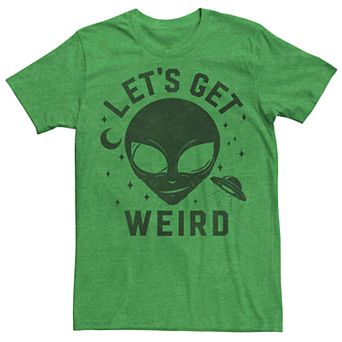 Men's Lets Get Weird Alien Tee