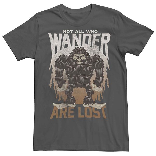 Men's Bigfoot Wanderer Poster Tee Shirt