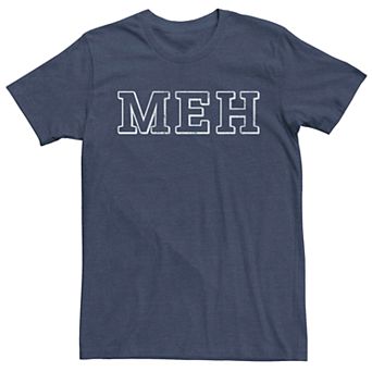 Men's Meh Outline Text Tee Shirt