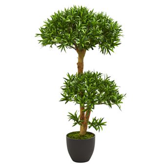 nearly natural 3 Ft. Bonsai Styled Podocarpus Artificial Tree