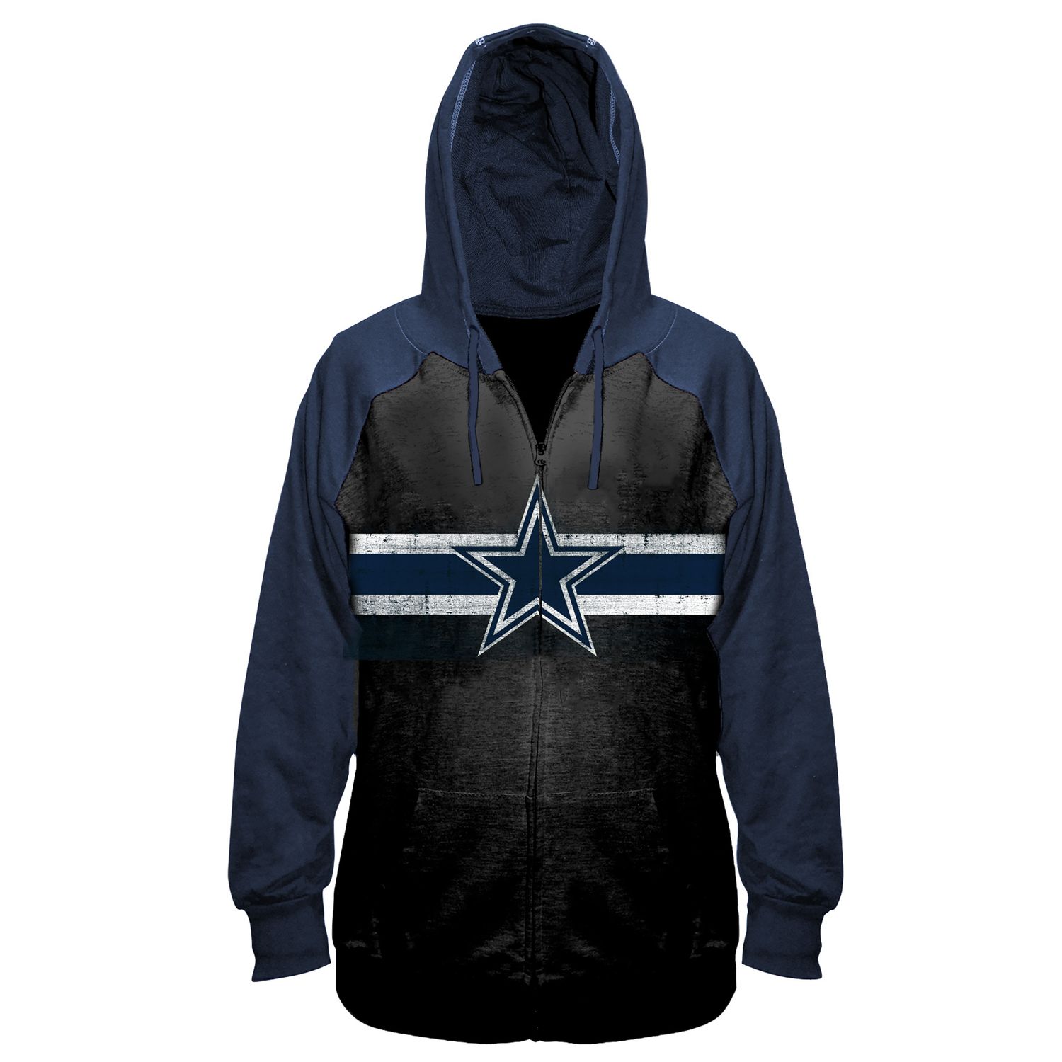 cowboys zip up hoodie