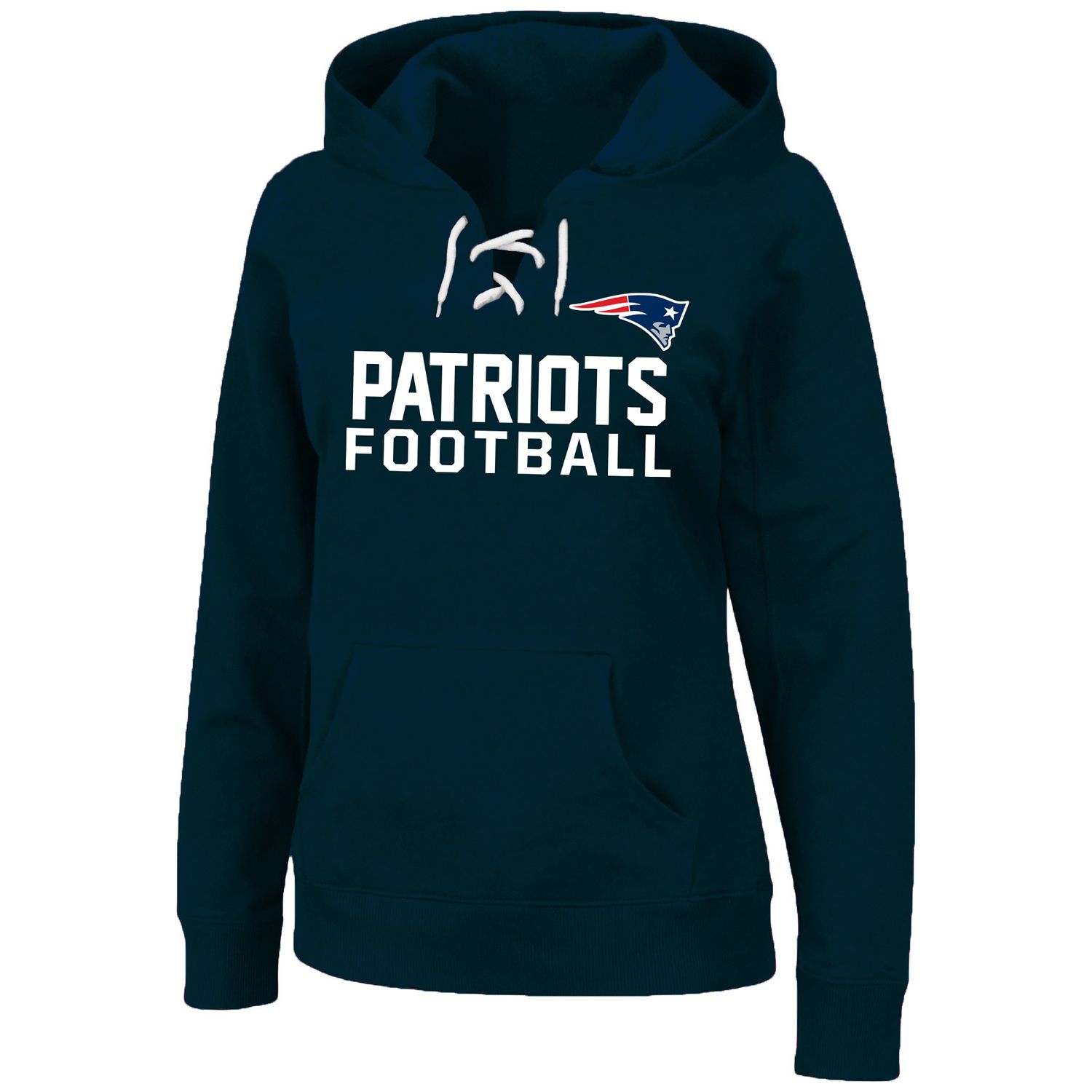 patriots lace up hoodie