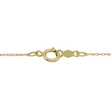 PearLustre by Imperial 14k Gold Cultured Pearl & White Topaz Drop Pendant