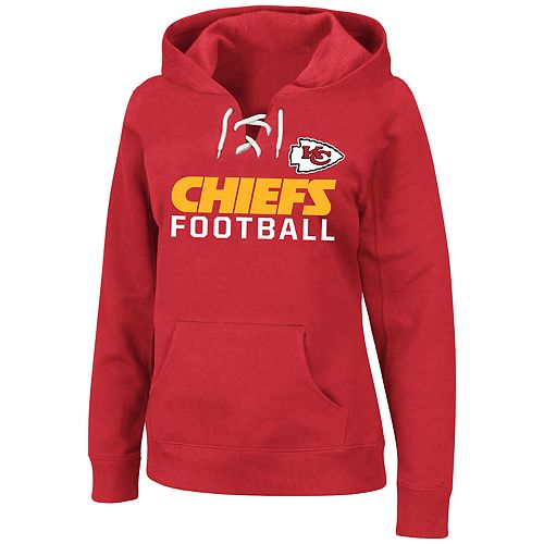 Plus Size Kansas City Chiefs Lace-Up Hoodie