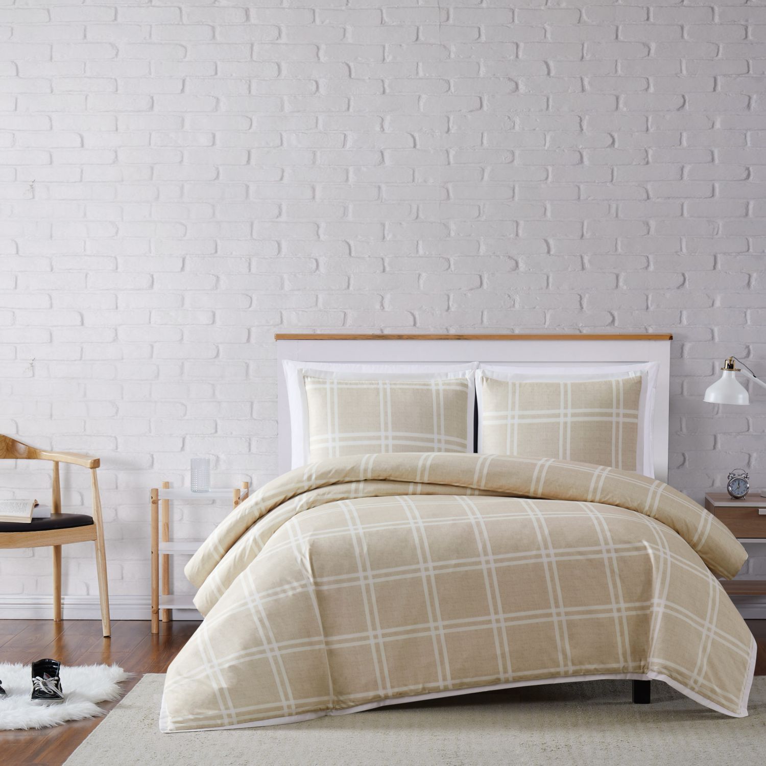 Truly Soft Leon Plaid Duvet Cover Set Kohls