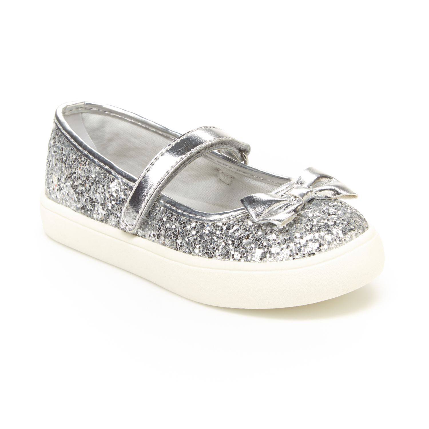 silver mary jane shoes