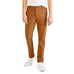 Mens Khaki Slim Fit Pants