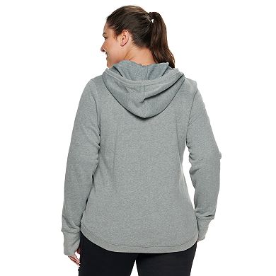 Plus Size Tek Gear® Fleece V-Neck Hoodie