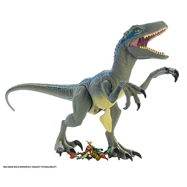 figurine velociraptor blue