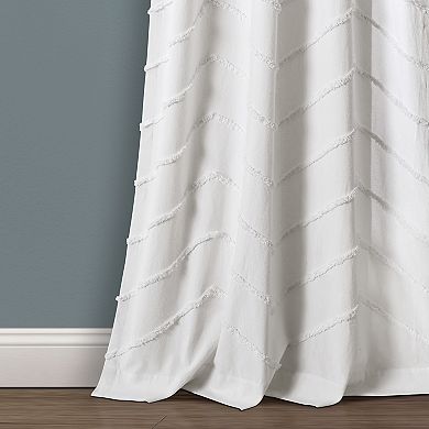 Lush Decor 2-pack Chenille Chevron Window Curtains
