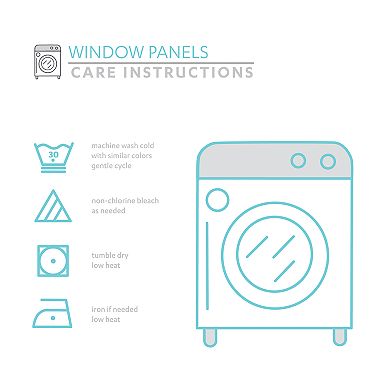 Lush Decor 2-pack Chenille Chevron Window Curtains