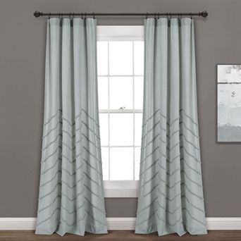 Lush Decor 2-pack Chenille Chevron Window Curtains