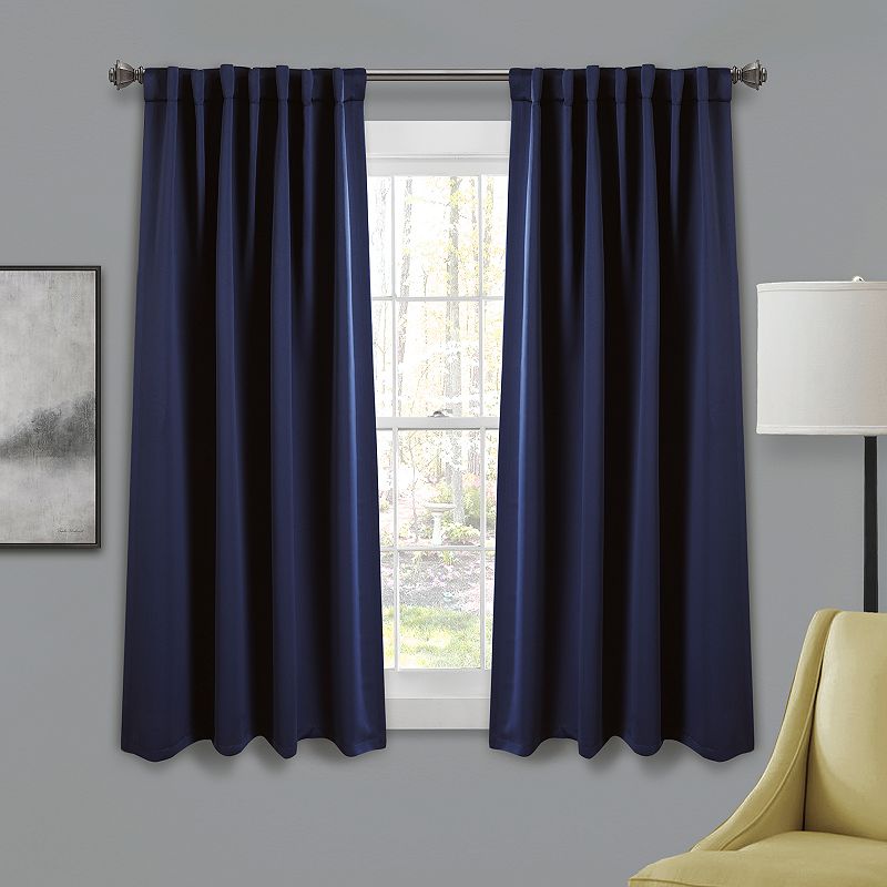 Lush Decor 2-pack Insulated Blackout Window Curtains, Blue, 52X63