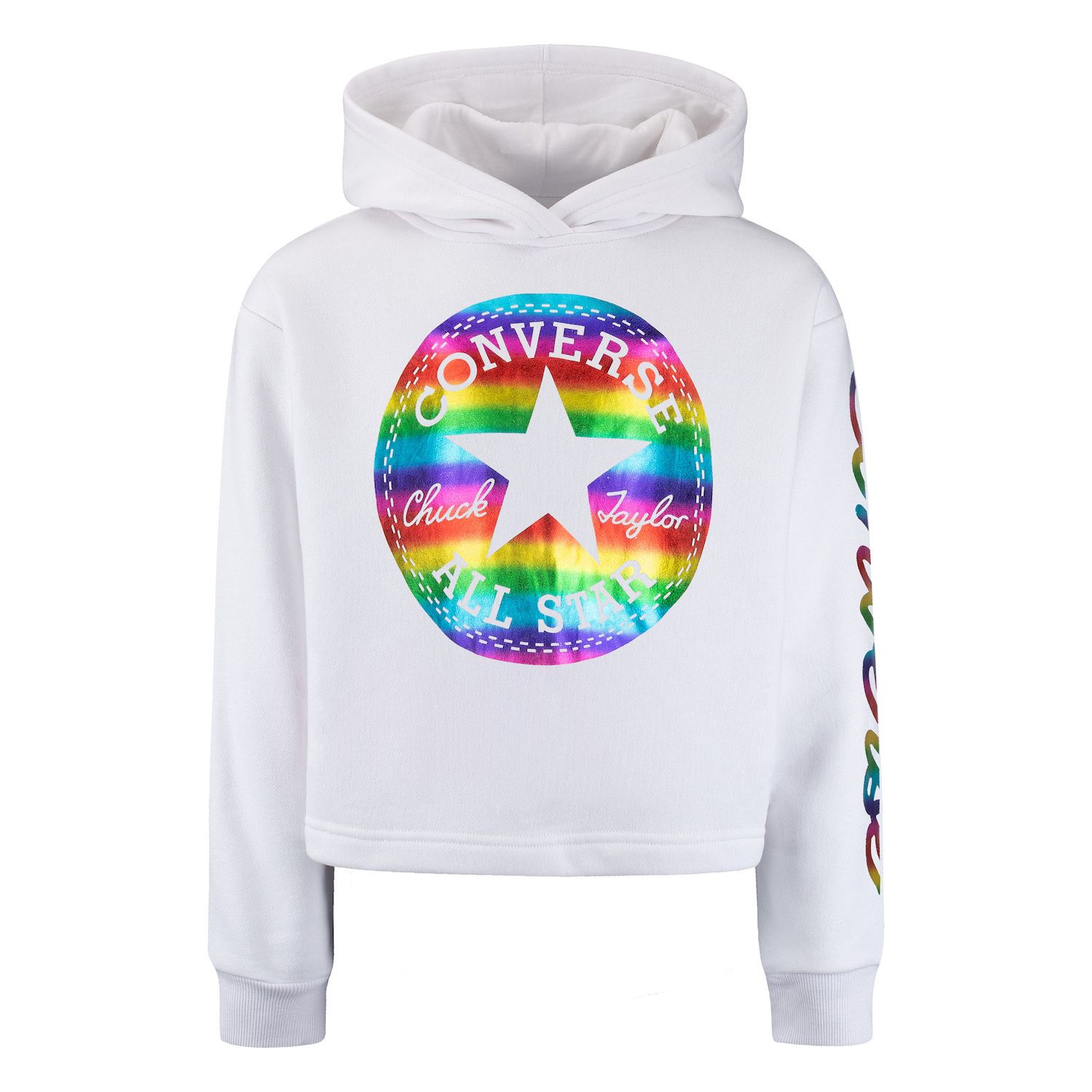 girls rainbow hoodie