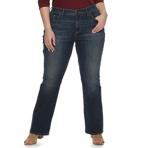 Plus Size EVRI™ Fit Solution Boot Cut Demin Jeans