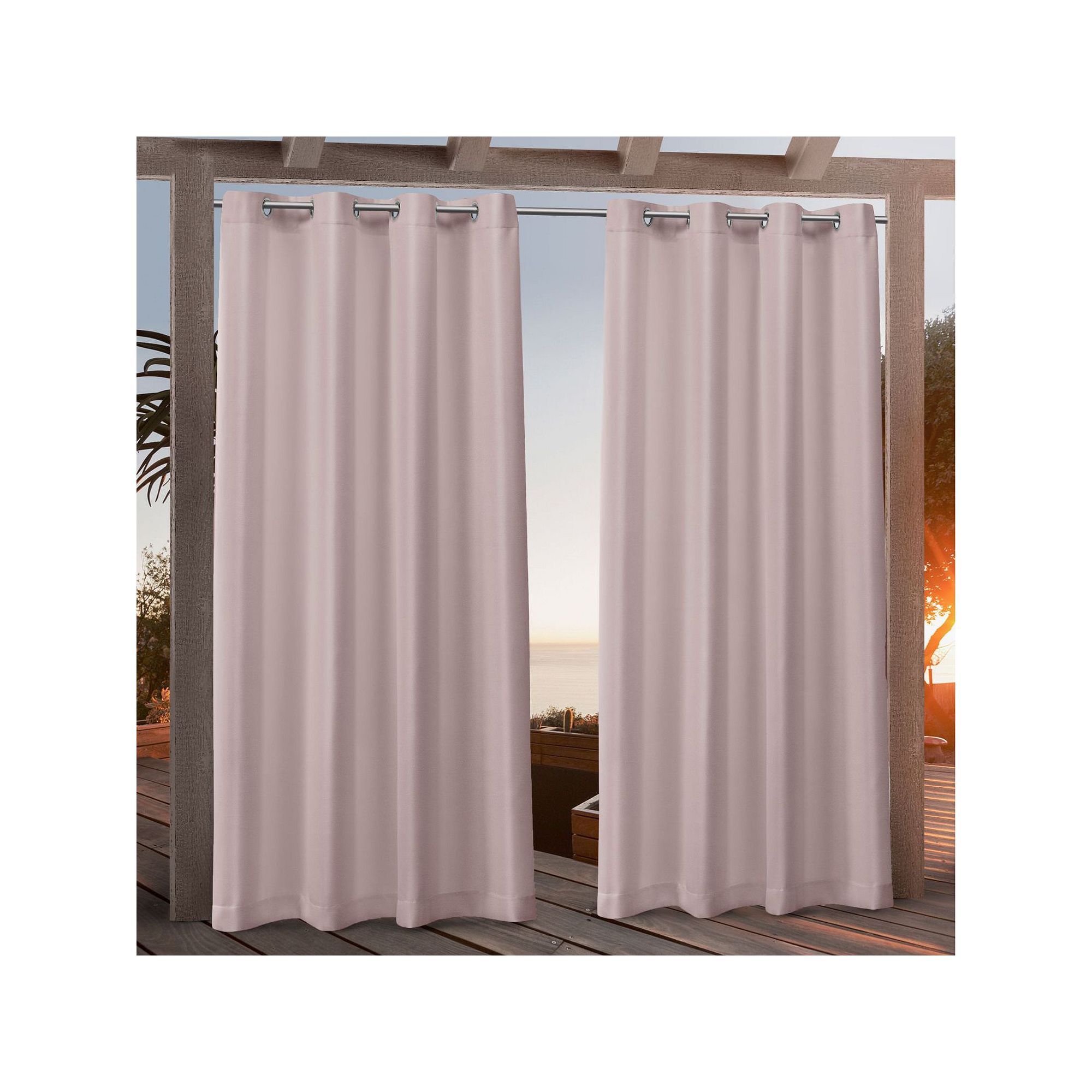Nicole Miller New York 2-pack New York Canvas Indoor/Outdoor Window Curtain