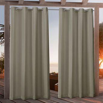 Nicole Miller New York 2-pack New York Canvas Indoor/Outdoor Window Curtains
