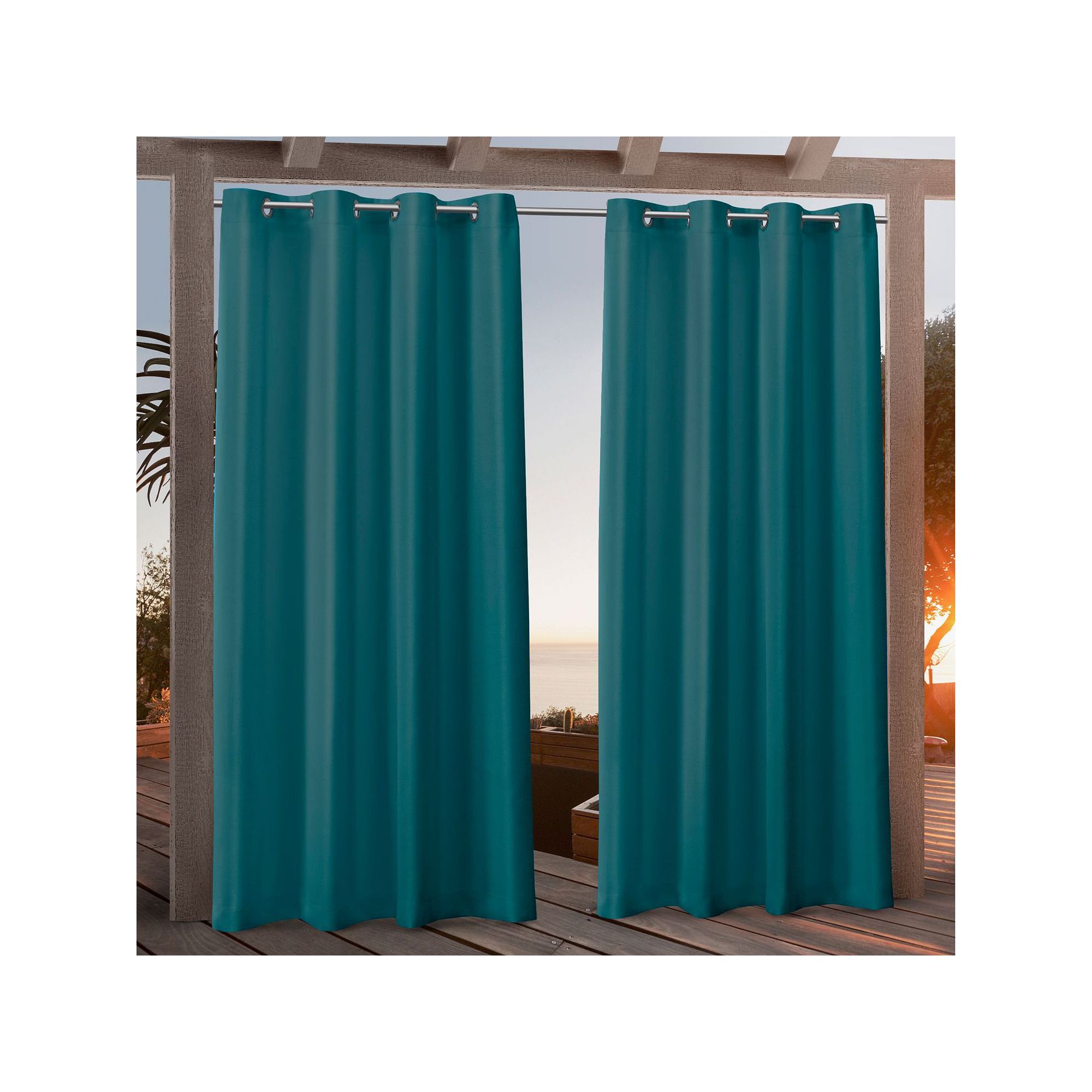 Nicole Miller New York 2-pack New York Canvas Indoor/Outdoor Window Curtain