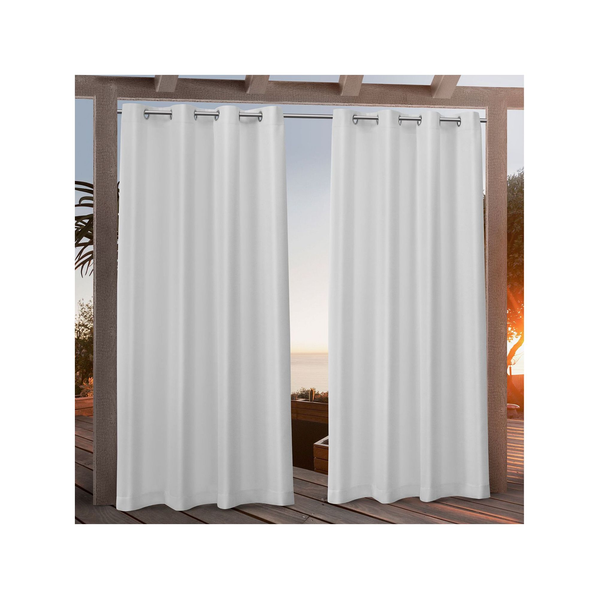 Nicole Miller New York 2-pack New York Canvas Indoor/Outdoor Window Curtain