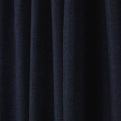 Nicole Miller 2-pack New York Faux Linen Slub Textured Window Curtains